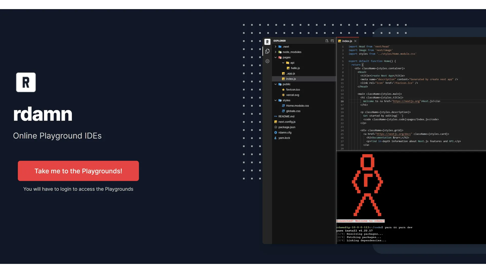 Landing page